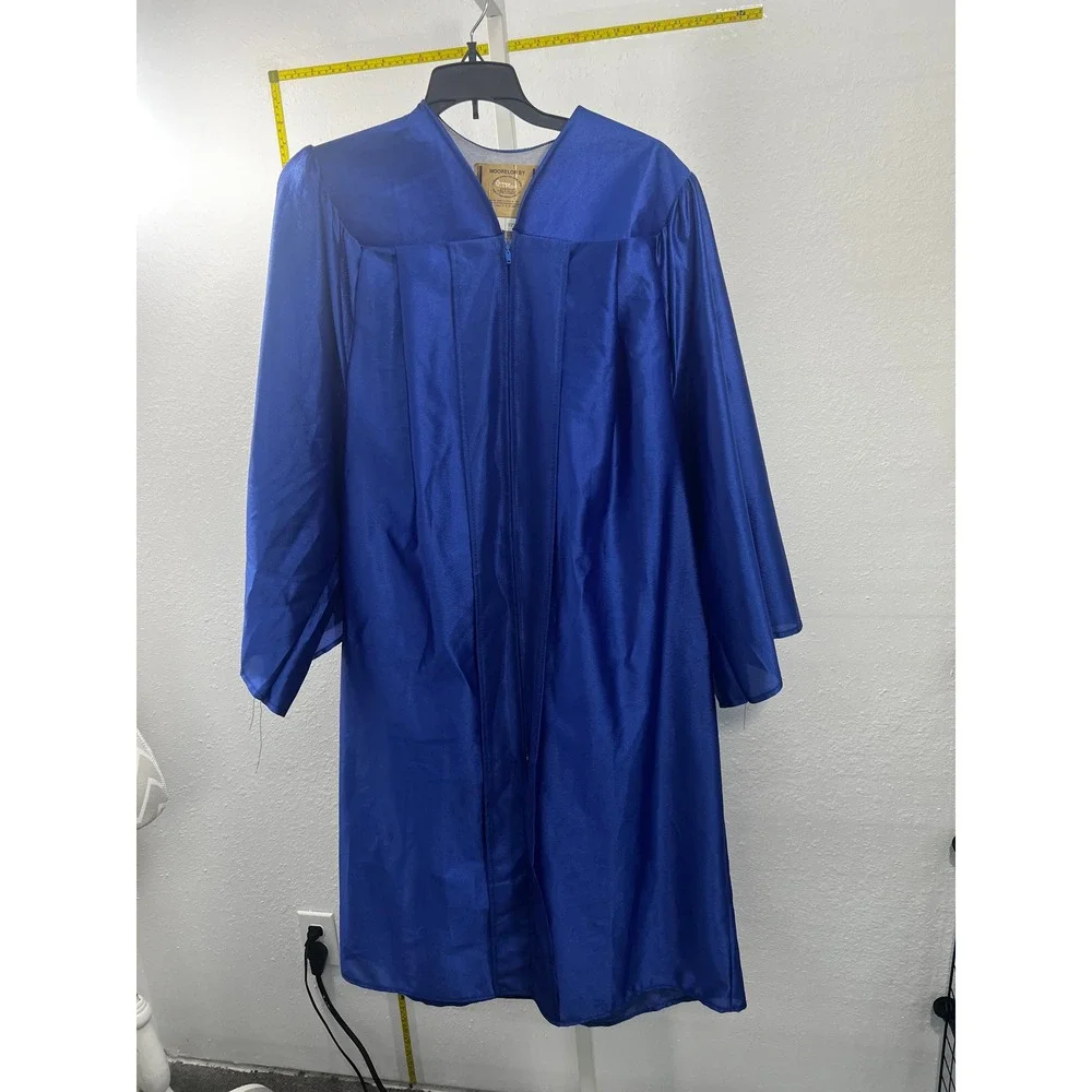 Moorelon by E.R. Moore Graduation Gown Royal Blue Academic Robe Size S 5'2
